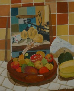 Corbeille de fruits et Cucurbitacées