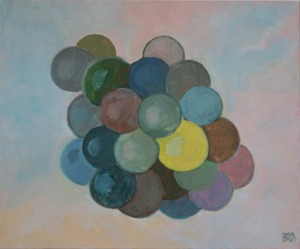 oil on canvas "étude bleue"