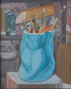 oil on canvas "dans l'atelier"