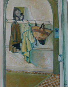 oil on canvas "l'entrée de Ker Léon"