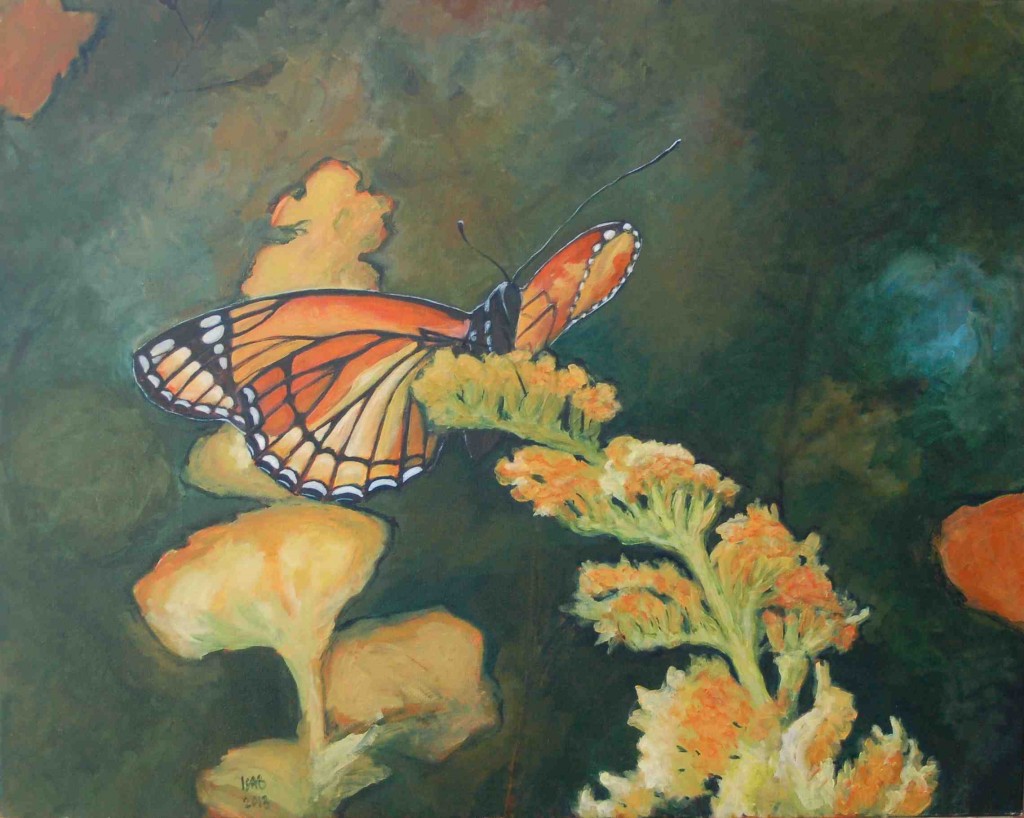 oil on canvas "étude papillon 1"