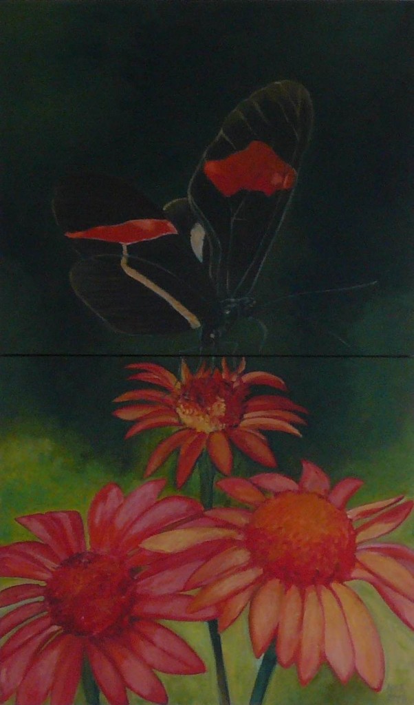 oil on canvas "étude papillon 2"