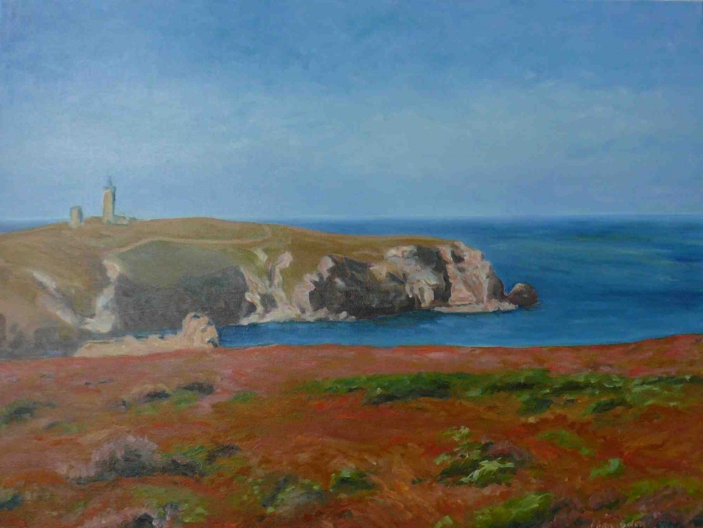 oil on canvas "la lande et le cap"