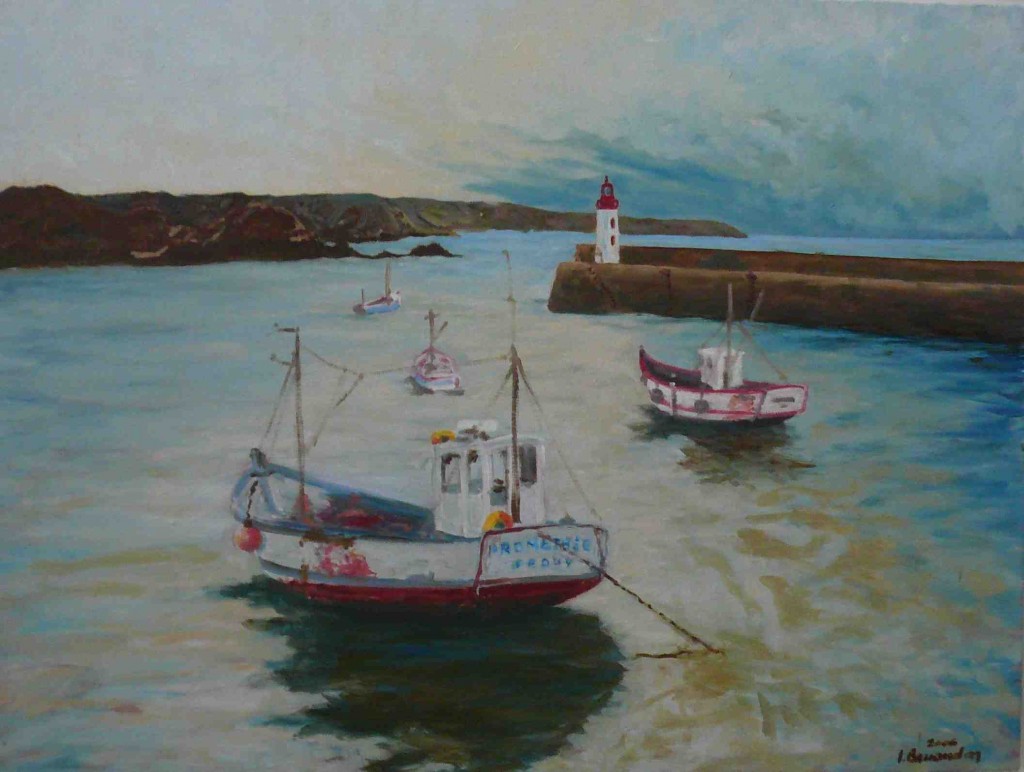 oil on canvas "le port d'Erquy"