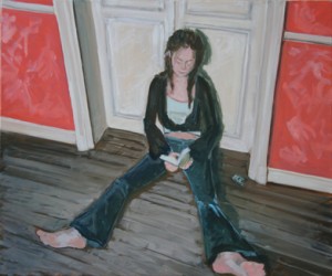 oil on canvas "le portable