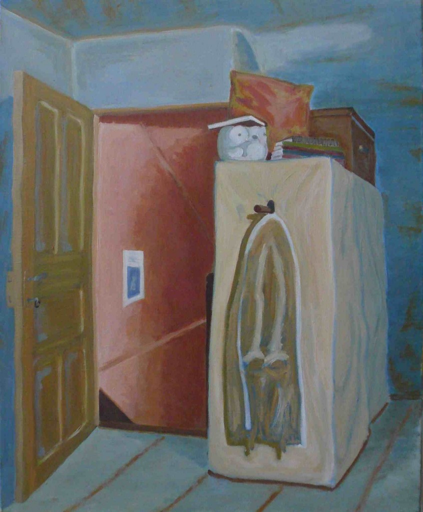 oil on canvas "souvenir de la clepsydre"