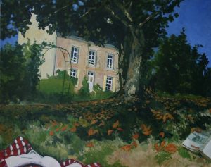 allongee dans l herbe