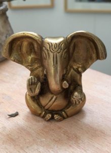Ganesh en bronze, le modèle de Camille