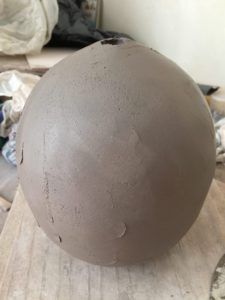fabrication d'un pied de lampe, la forme
