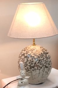 fabrication d'un pied de lampe en raku