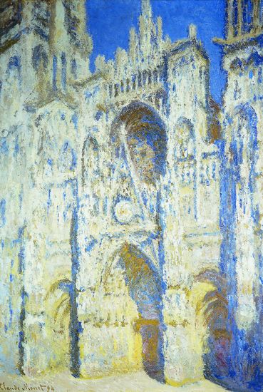 tableau impressionniste : Claude_Monet_la_Cathédrale_de_Rouen