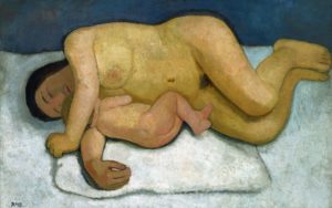 autoportrait femme et enfant nus, Paula M Becker