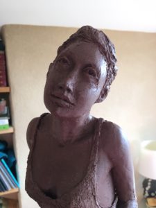 première sculpture réalisée à Vaugines, Provence